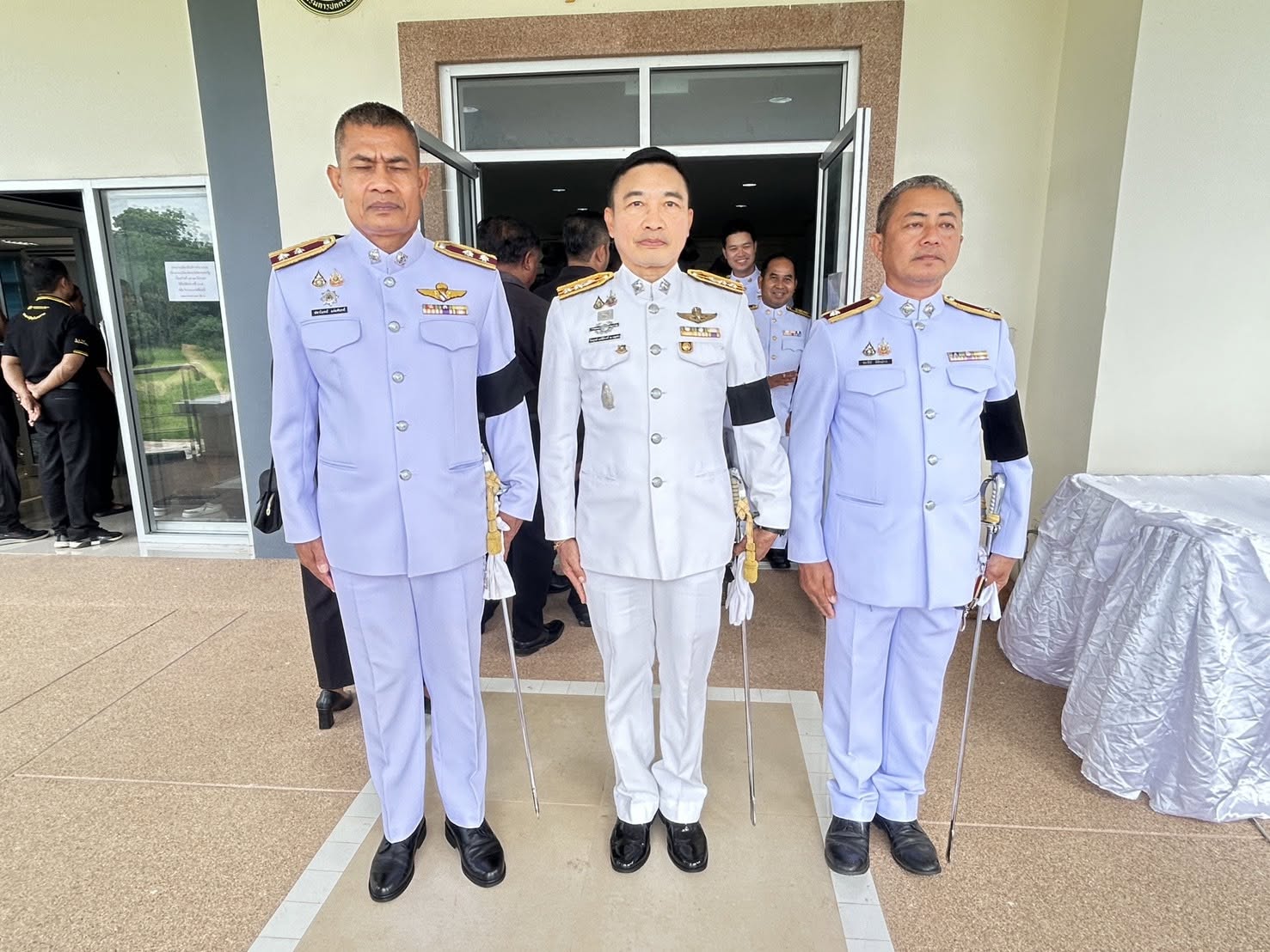 สภ.ลำสนธิ ร่วมพิธีถวายน้ำสรงพระศพเบื้องหน้าพระรูปสมเด็จพระเจ้าลูกเธอ เจ้าฟ้ากิตติยาภานเรนทิราเทพยวดีฯ สิ้นพระชนม์